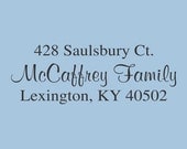 McCaffrey Family Custom Return Address - Self Inking - Design 200-011