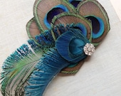 Peacock Fascinator--Made to Order