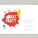 Art Splat Party Invitation