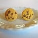 Chocolate Chip Cookie Food Earrings - Miniature Food Jewelry