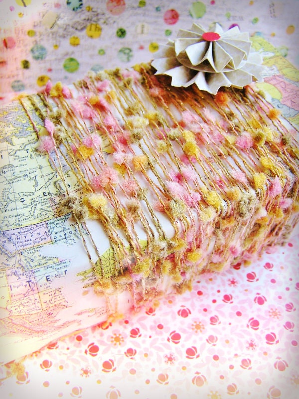 Bon Bon petite Pom Pom Ribbon Garland / Trim - luxe novelty party wedding embellishment holiday craft decor supply - 15 yards