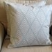Ikat Aqua on White  pillow covers 20x20 PAIR