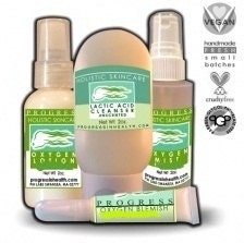 All Natural  Clarifying Oxygen Acne Skin Care System  Holistic Natural Formulas   Vegan Friendly  Comes With A Reusable Zipper Pouch