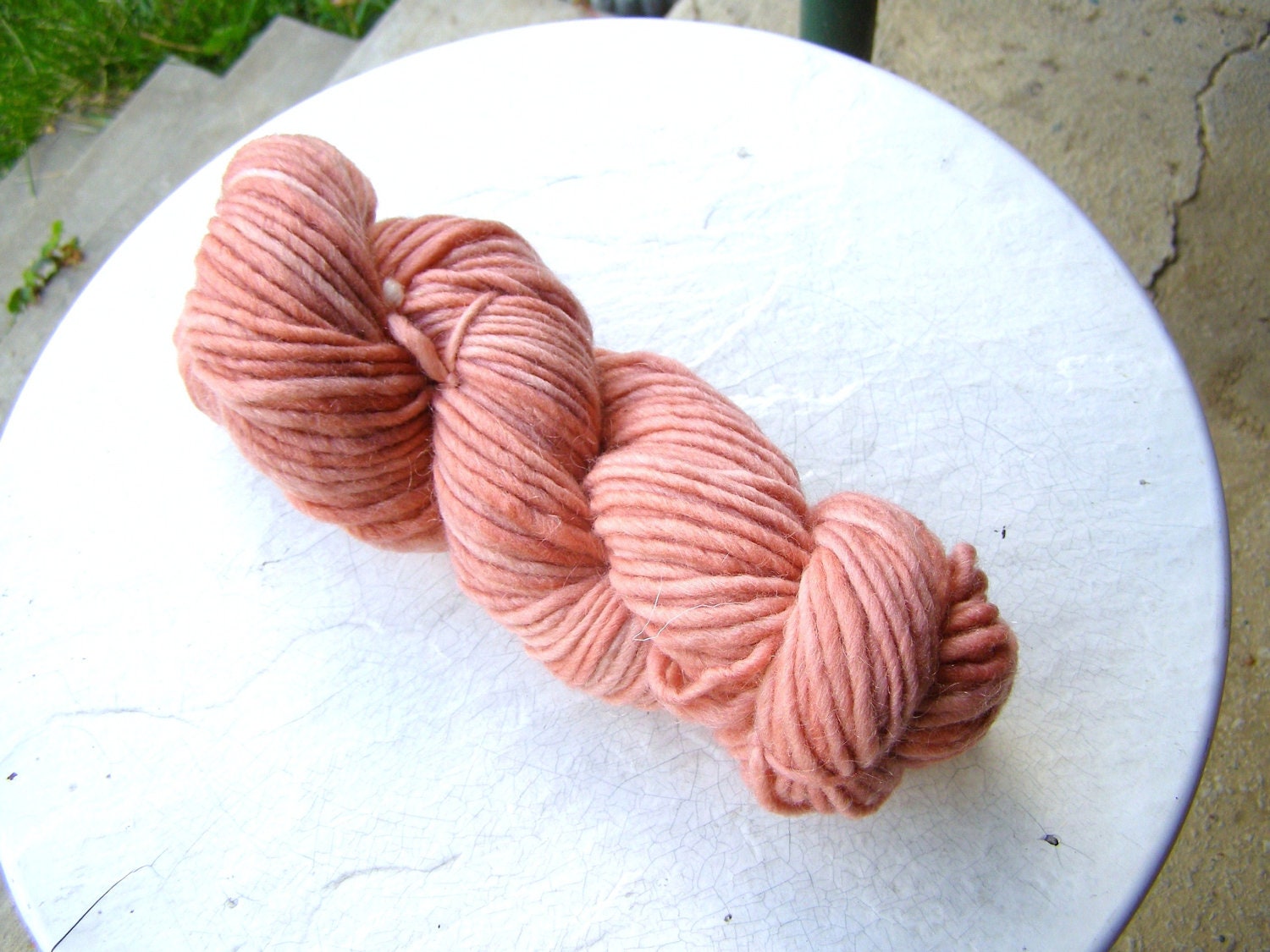 hand dyed lamb's pride bulky - pale pink