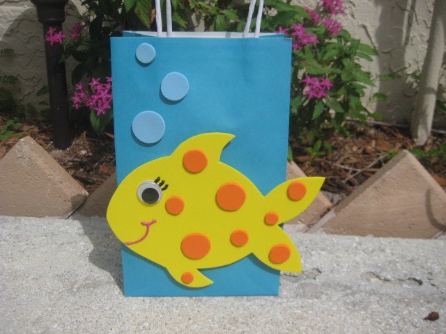 Fish Birthday Party Favor Bag