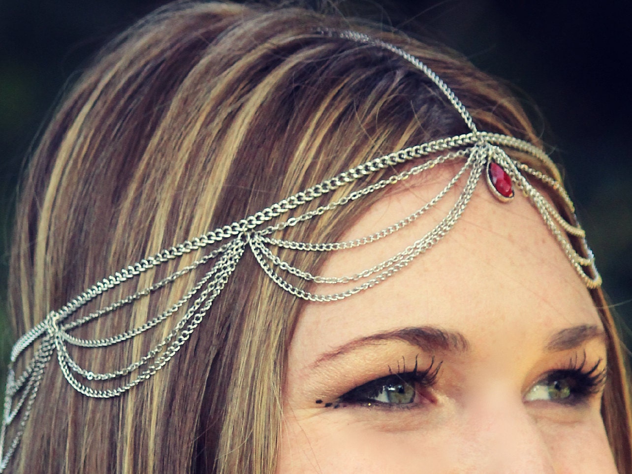 CHAIN HEADPIECE- head chain/ headpiece SALE reg 40
