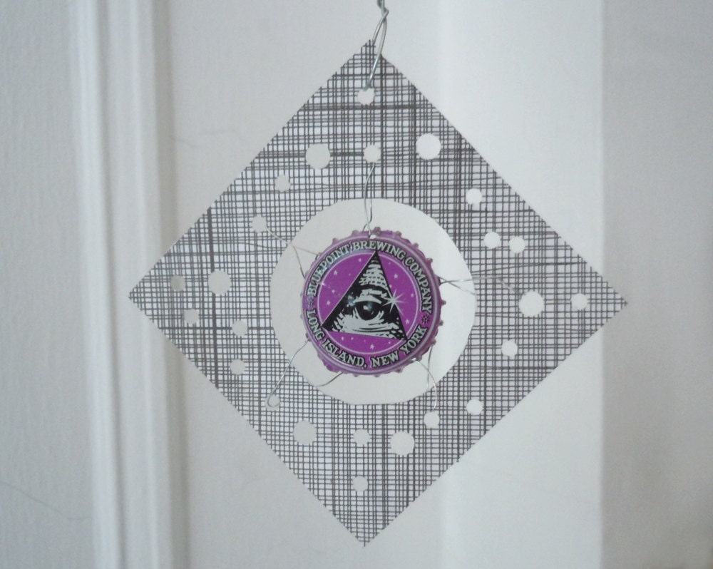 Eye in the Sky - set of four ornaments