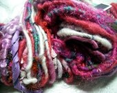 Corespun Party Yarn in Raspberry Pink by KnoxFarmFiber