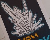 You Rock- hand printed Letterpress print