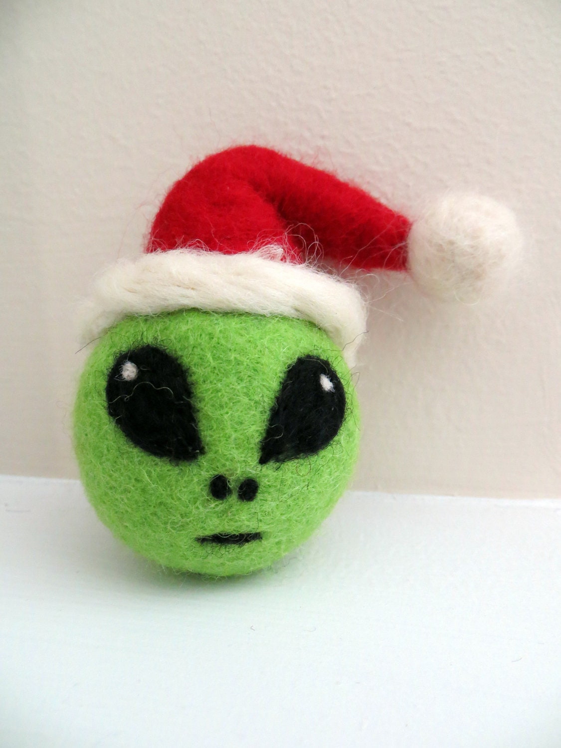 Alien Santa - Needle Felted Ornament