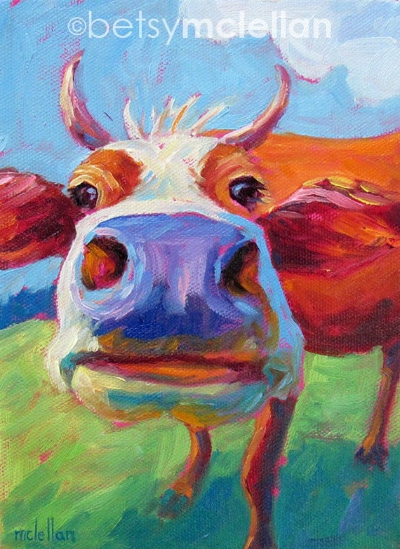 Cow - Cow Art - Cow Print - Giclee Print