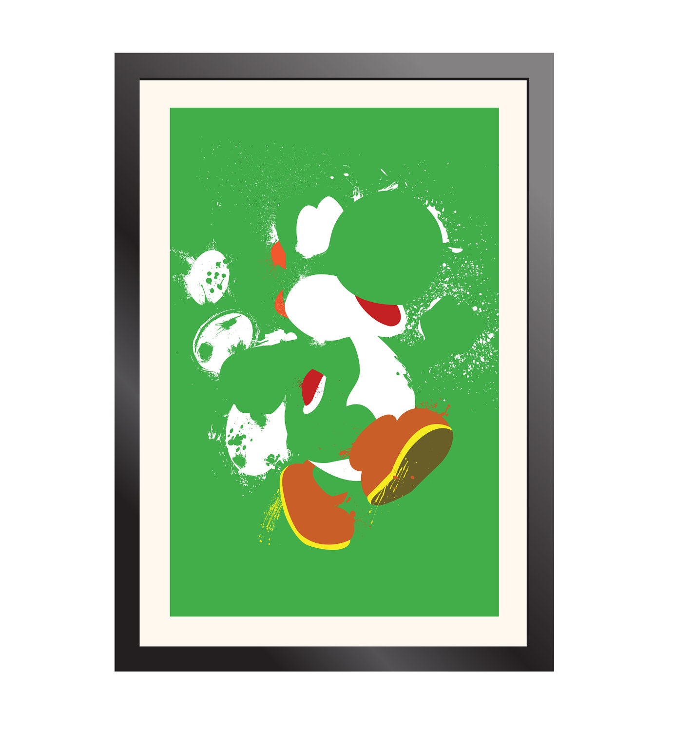Yoshi Paint Poster - your choice of color and style