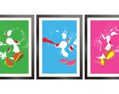 Yoshi Paint Poster 3-pack