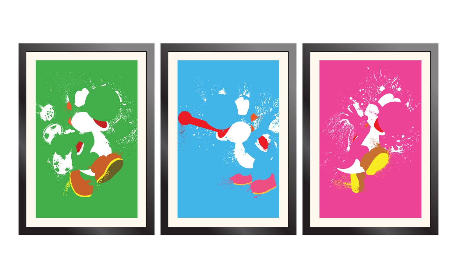 Yoshi Paint Poster 3-pack