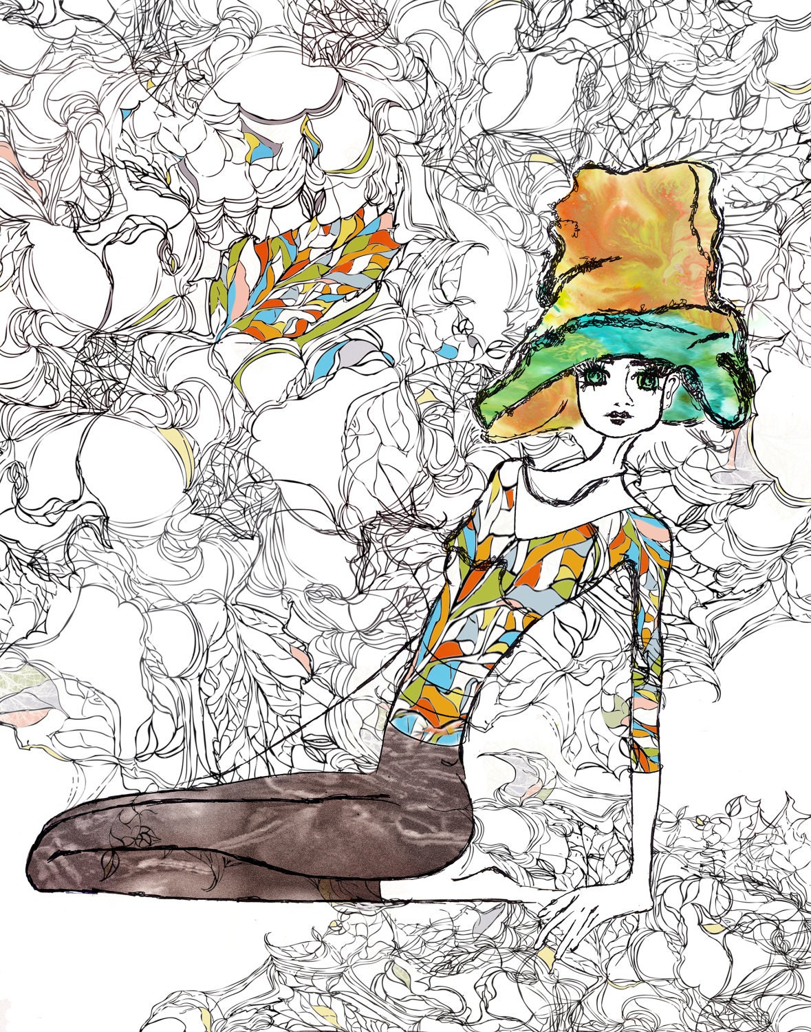 Limited Edition Illustration........Inspired by Coco Chanel