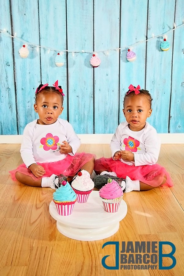 Fake Cupcake "Under The Big Top" Collection Turquoise Frosting Yellow Pink Cake Funky Standard Size Cupcake