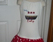 Disney Cruise Shirt Ruffle Tank Top or Shirt Dress