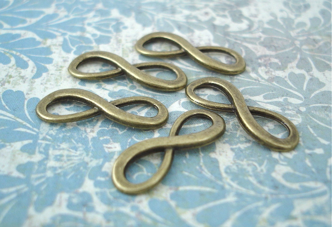 Bronze Infinity Eternity Connectors Links Charms