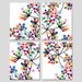 Modern Colorful Botanical Art - Set of Four 11x14 Prints - Original Design - Dots, Floral, Geometric