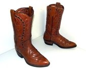 Vintage Durango West  brand  Cowboy Boots size 8 D or cowgirl size 9.5
