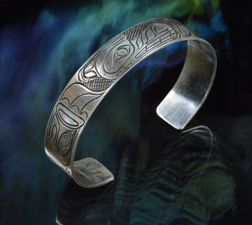 Northwest Coast Native American Bracelet, Sea Wolf