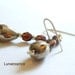 Angelic Crystal Rim Rust Brown Sterling Silver  Earrings
