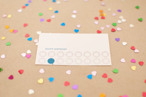 Blue Balloon Birthday - Mini Note Cards (set of 10 cards)