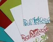 What the BLEEP: letterpress stationery set