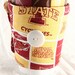 Iowa State coffee cozy, team, Cyclones coffee cup cozy, Handmade quilted reusable fabric coffee cup sleeve