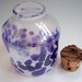 Hand Blown Glass Apothecary, Spice, Herb Jar bottle, Glassware, by Riker Art Glass