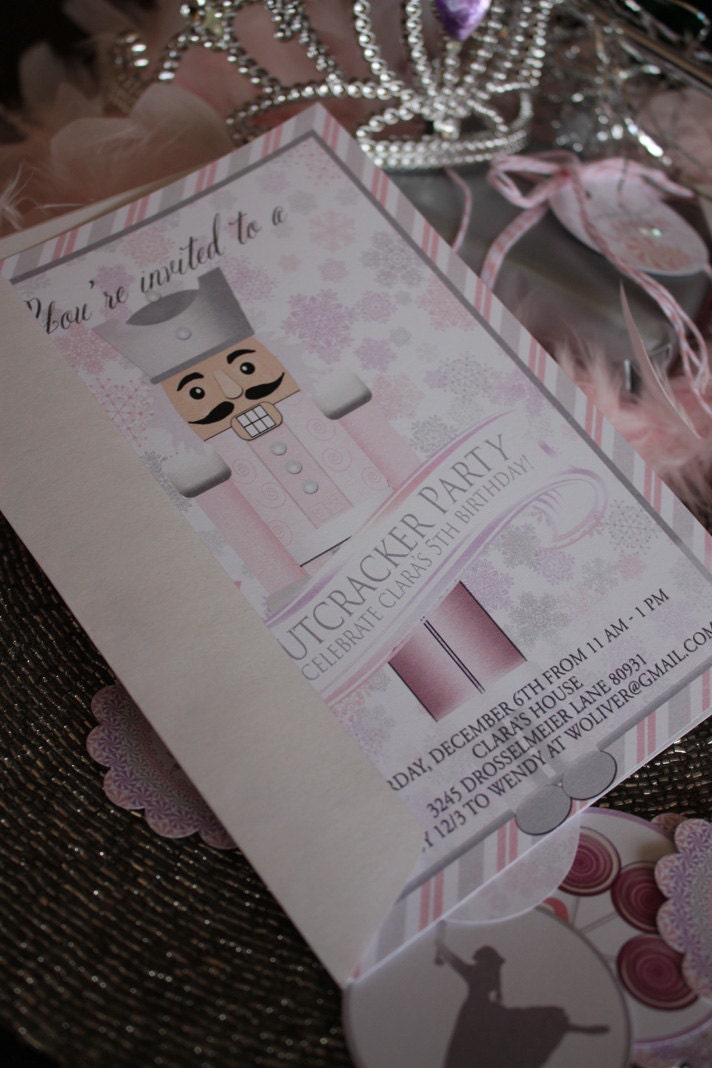 NUTCRACKER DOLL Printable Party Invitation Il_570xn