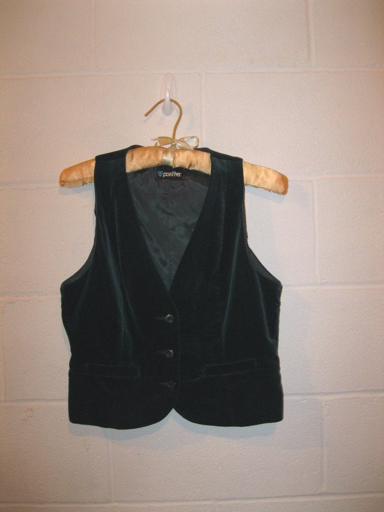 velvet vest