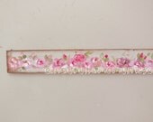 Dollhouse Painting Shabby Chic  Roses Hand Painted 1/12 Scale