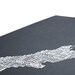 New Zealand Type Map in Sheer Slate - decorative screen print