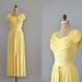 1930s dress / 30s dress / long dress / Limoncello dress
