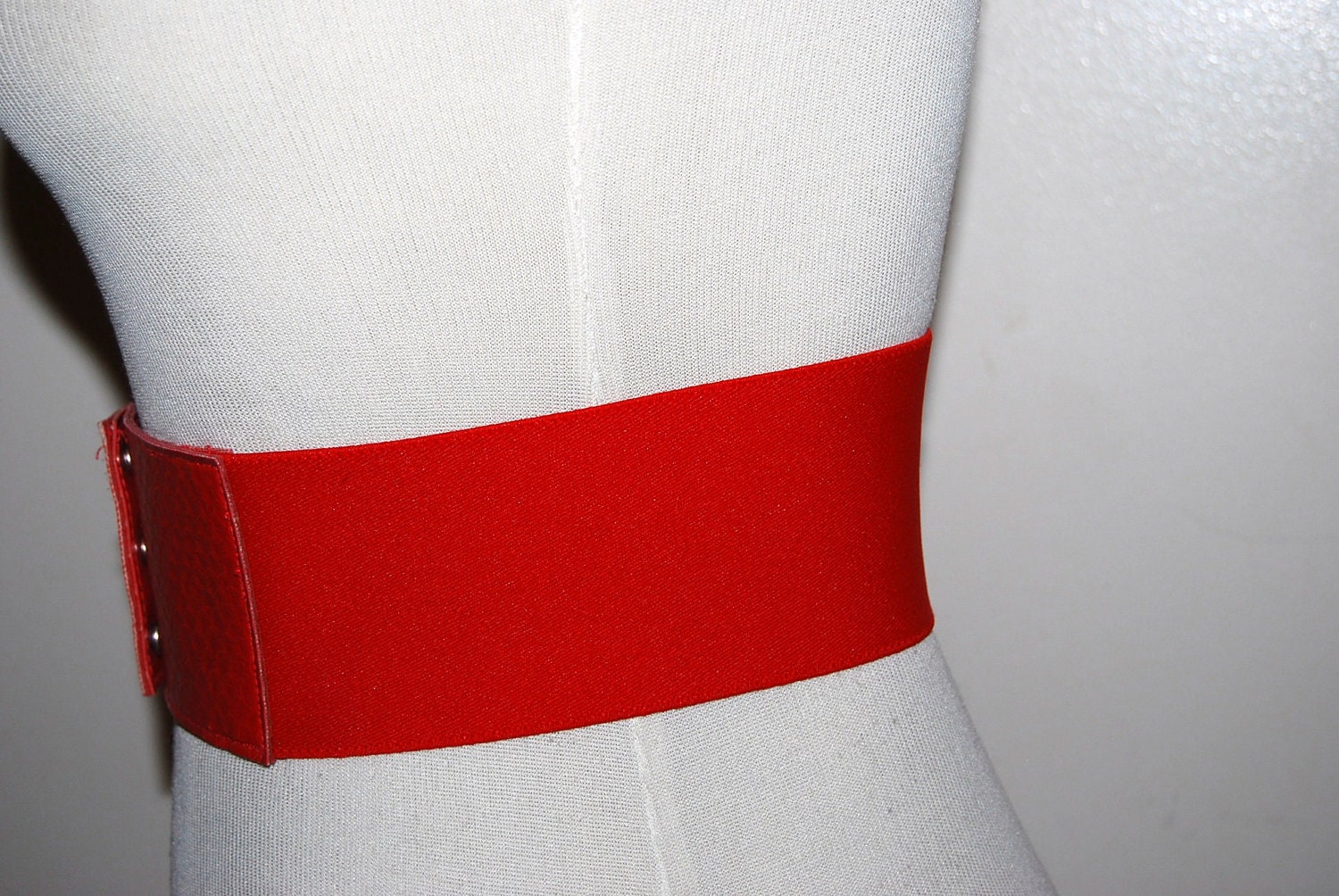 Vintage Red Wide Belt