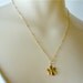 Gold Plumeria Necklace