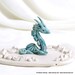 Tiny turquoise autumn sky Dragon by studio Vishnya