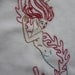 Hand embroidered Mermaid baby onsie