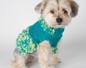 Dog Sweater Dress - Hand Knit - Ready for the Party