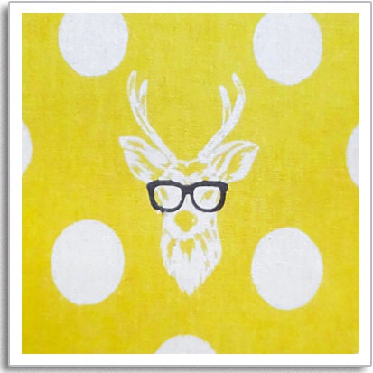 Etsuko Furuya Fabric Decoro Echino Collection - Buck Yellow 1 FAT QUARTER