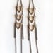 Layered charm shoulder duster earrings