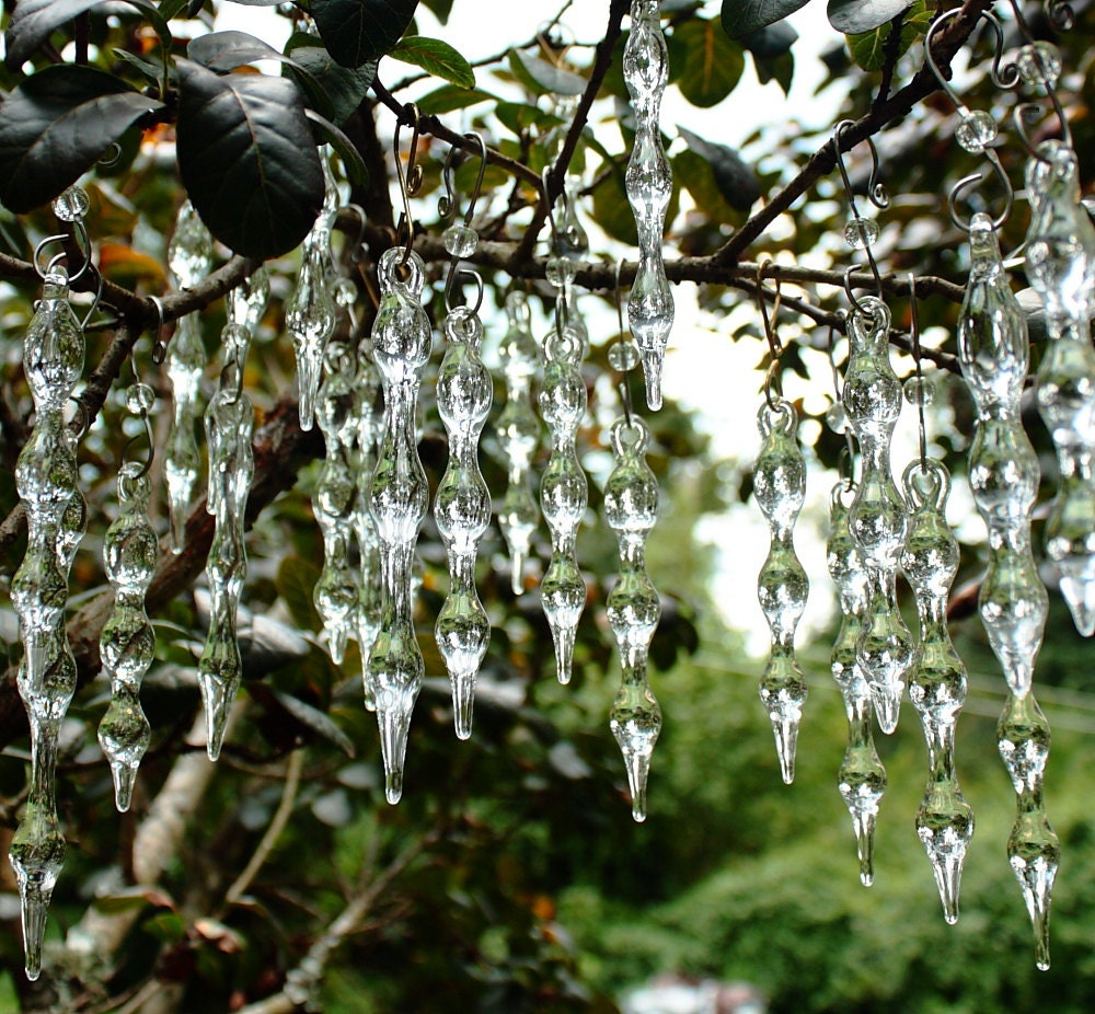 Glass Icicle, Bella Glass Suncatcher Ornament