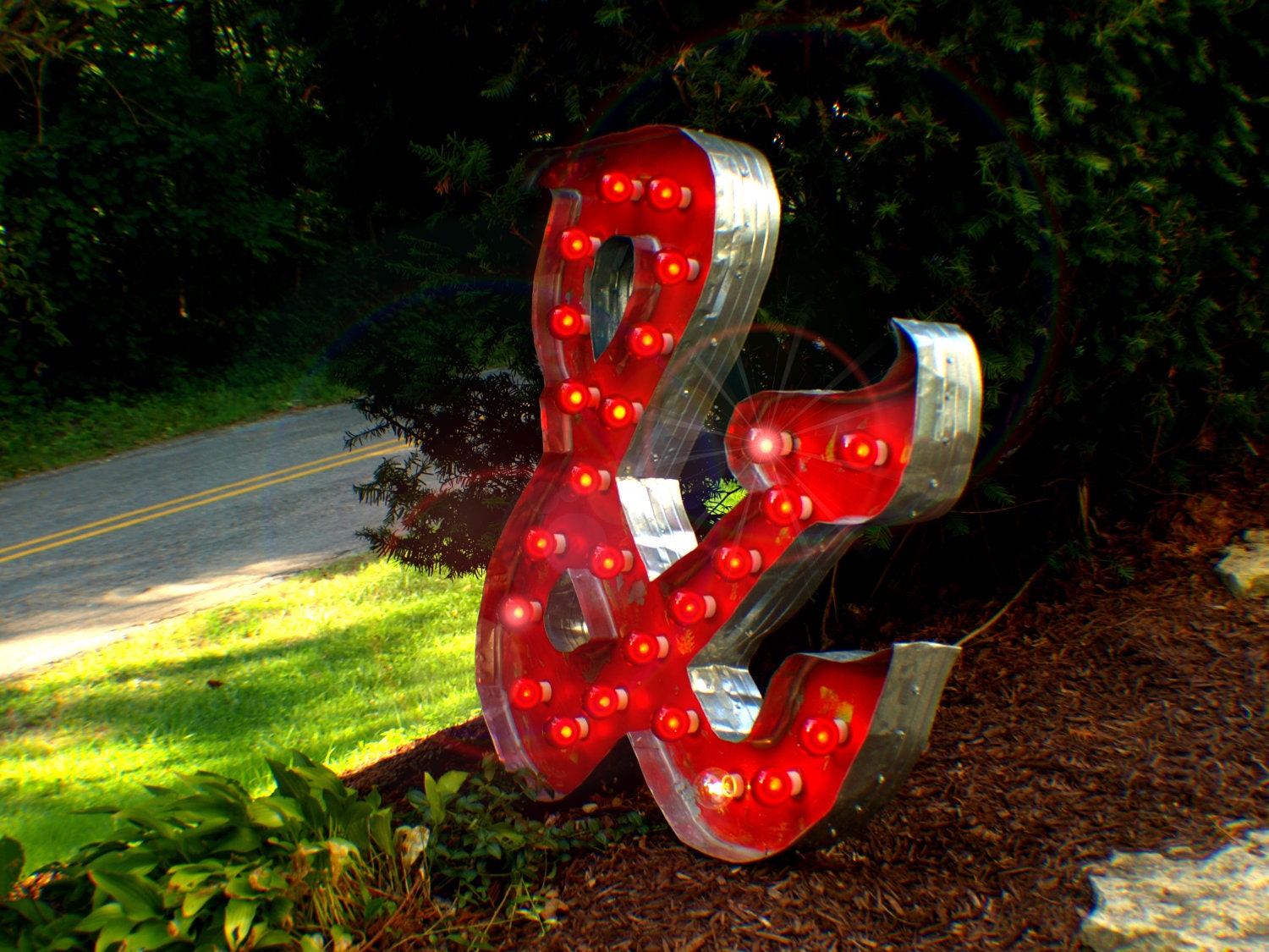 Marquee Letter & Ampersand Vintage Art by Aranacci Fixture 3ft x 3ft