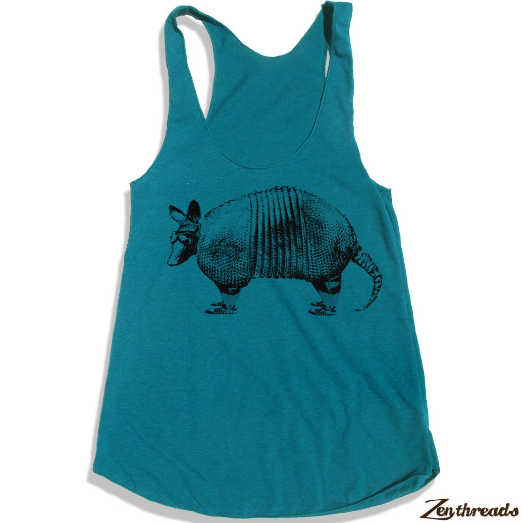 Womens ARMADILLO american apparel Tri-Blend Racerback Tank Top S M L (8 Color Options)