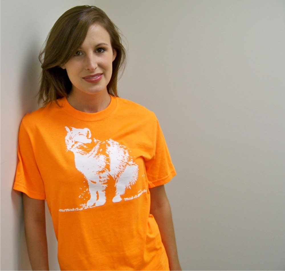Abby Cat tshirt 50/50 unisex DryBlend t-shirt Five colors, sizes up to 4X