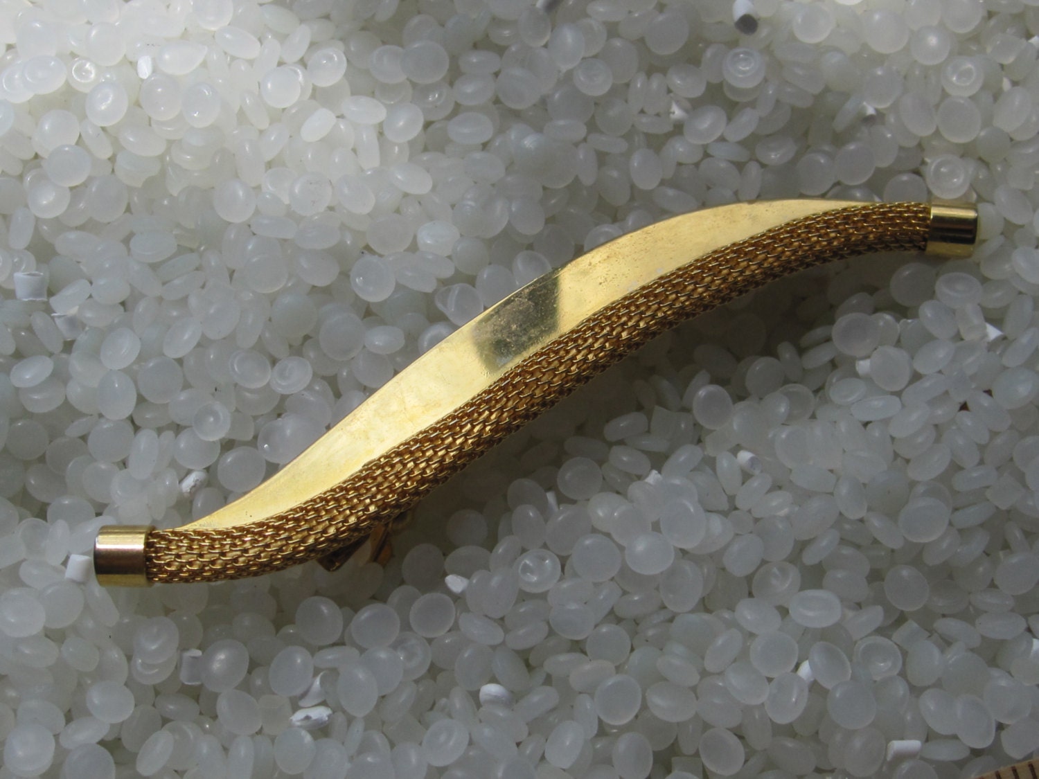 vintage barrette, unique gold hair clip