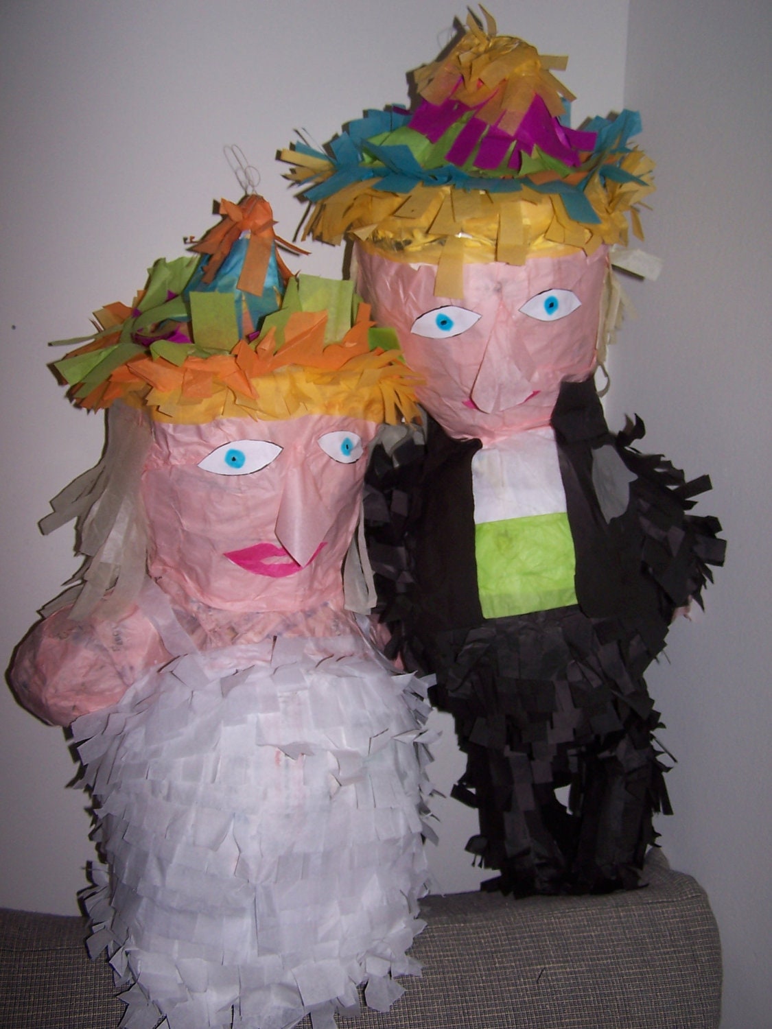 Bride and Groom Pinatas- Made to Order