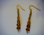 Amber Pierced Dangle Earrings