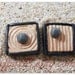 Zen sand garden earrings. Portable tranquility. Free US shipping.